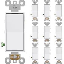 AIDA 4 Way Switch Decorative Light Switch, 15Amp, 120/277 Volt, 4